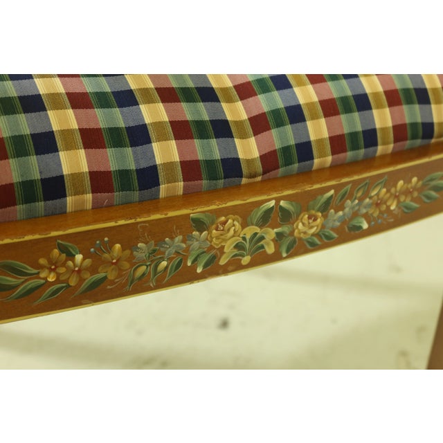 Paint Decorated Adam Style Decorated Armchair For Sale - Image 10 of 13