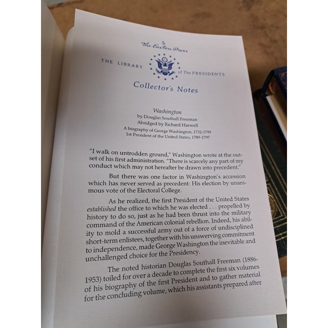 Easton Press Library of the Presidents Set of 9 Leather Books For Sale - Image 12 of 17