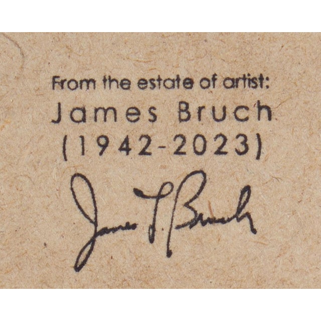 Drawing/Sketching Materials Charcoal Portrait Drawing of a Gentleman by James L. Bruch For Sale - Image 7 of 8