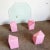 Postmodern Pink Faux Coral Plaster Octagonal Glass Top Coffee Table For Sale - Image 10 of 12