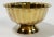 Hollywood Regency Vintage Fluted Brass Bowl With Pedestal Base For Sale - Image 3 of 6