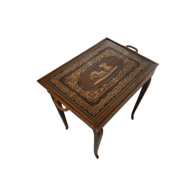 Art Deco French Art Deco 1940's Marquetry Roulette Game Table For Sale - Image 3 of 8