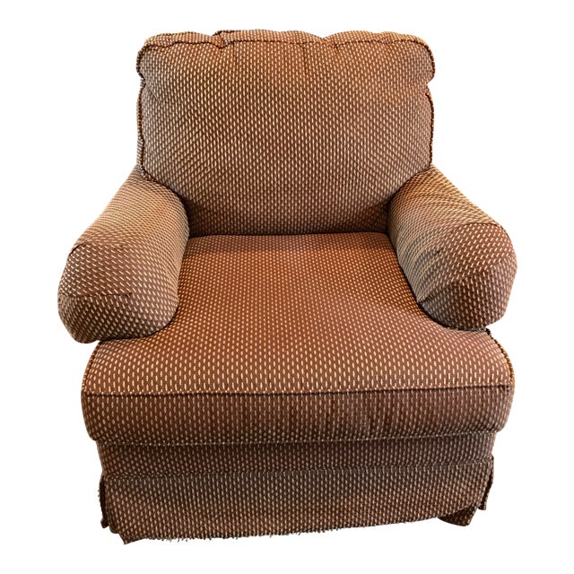 Bassett Upholstered Swivel Chair Chairish