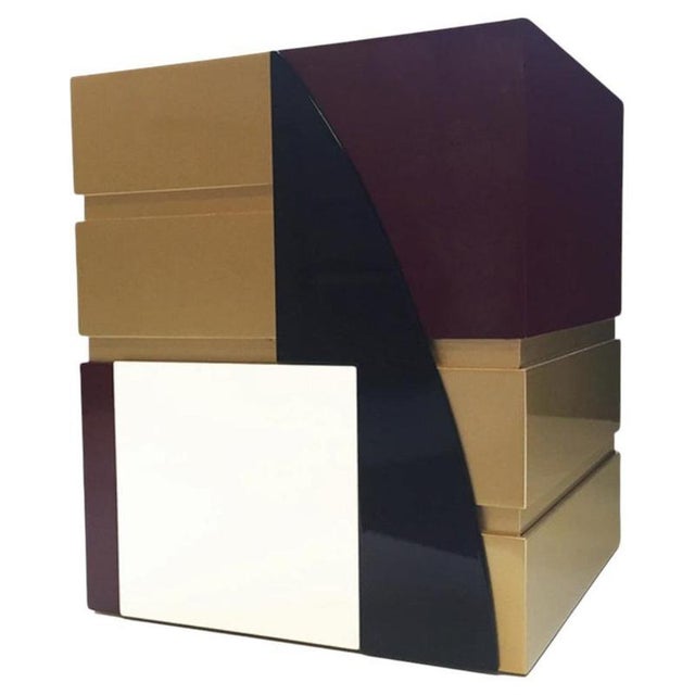 Brown Divina Floor Pot in Powder-Coated Aluminum by Altreforme For Sale - Image 8 of 8