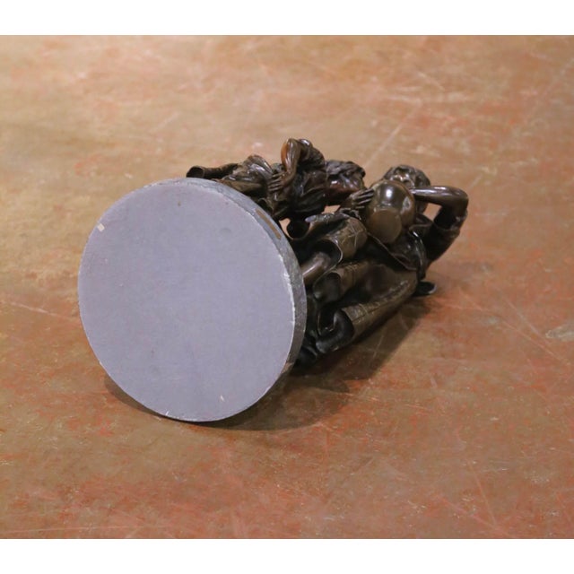 Early 20th Century French Bronze Sculpture “A La Fontaine” Signed Émile Carlier For Sale - Image 9 of 9