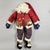 Red Christmas Large 1990s Handcrafted Folk Art Santa With Appliqué Felt Jacket, 27" For Sale - Image 8 of 11