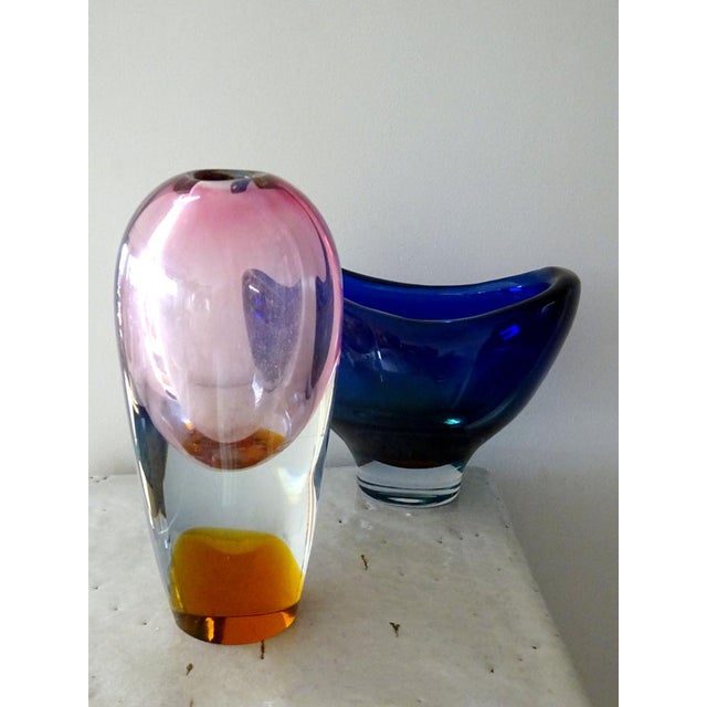 1960s Pink Glass Vase, 1960s For Sale - Image 5 of 10