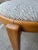 Pair of Mid 20th Century Danish Blonde Wood Stools With Upholstered Tops For Sale - Image 9 of 14