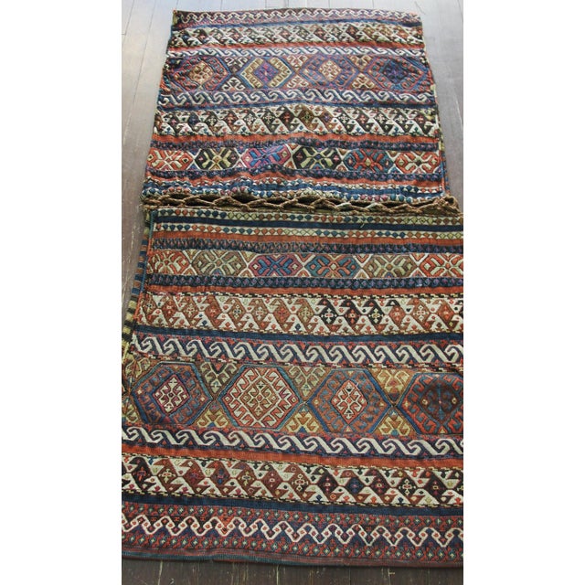 Antique Shahsavan Sumakh Khorjin (Double Saddlebag) For Sale - Image 9 of 9