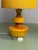 1960s Mid-Century Ochre Yellow Opaline Glass Table Lamp with Shade from Glasfabriek De Rupel, Belgium, 1960s For Sale - Image 5 of 13