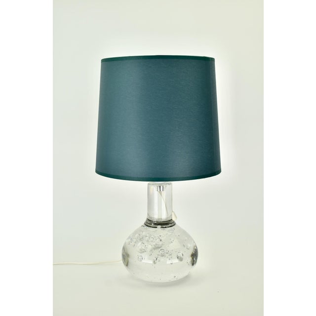 1975 Floris Meydam for Royal Leerdam Solid Crystal Table Lamp Bubbles For Sale - Image 9 of 10