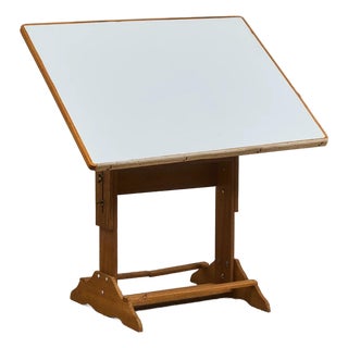 Vintage Adjustable Drafting Table Drafting Desk For Sale