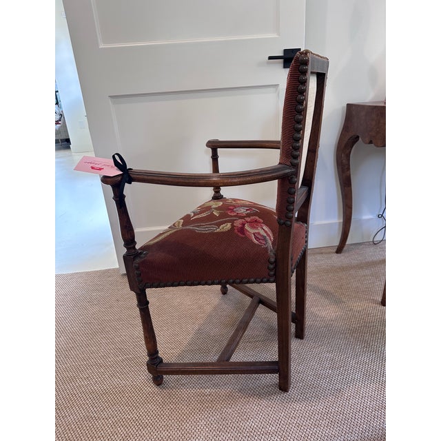 Brown Early 20th Century French Friendship Chair For Sale - Image 8 of 8