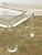 Metal Acrylic Glass Coffee Table with Brass Details and Glass Plate, France, 1980s For Sale - Image 7 of 15