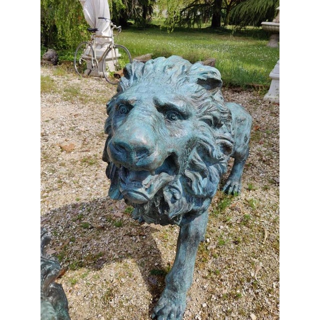 Unknown, Venetian Lions, Late 19th Century, Bronze, Set of 2 For Sale - Image 11 of 12