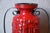 West German Pottery Red Ceramic Floor Vase with Wrought Iron Frame, 1960s For Sale - Image 3 of 9