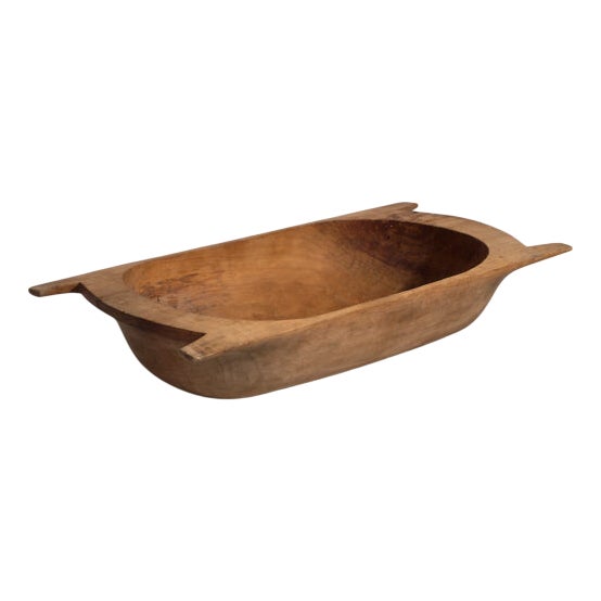 Antique Wabi-Sabi Wooden Bowl For Sale