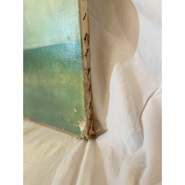 Mid Century French Life Size Figurative Nude Lady Female Portrait Original Oil Painting Attributed to Jose Vilato Ruiz Fin (1916-1969). For Sale - Image 9 of 12