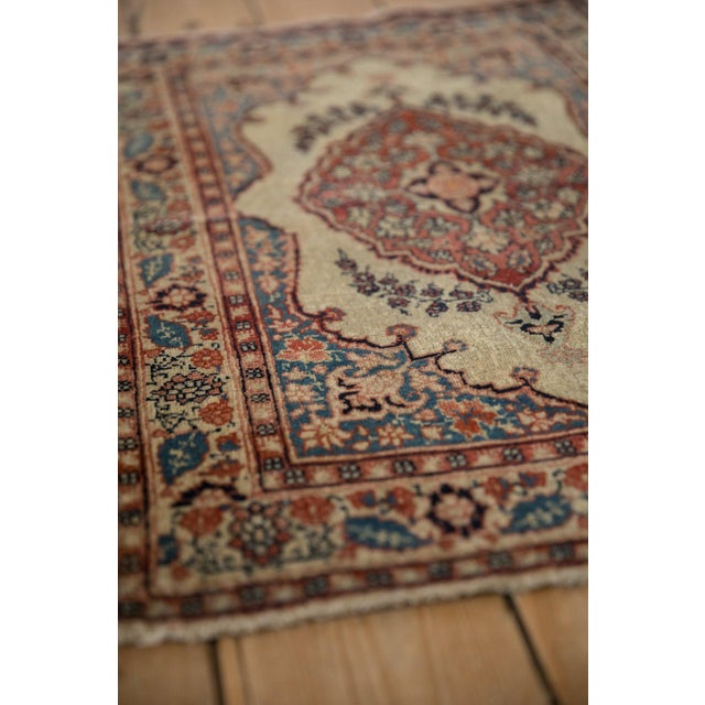 Shabby Chic Antique Tabriz Rug Mat - 1'11" x 2'11" For Sale - Image 3 of 10