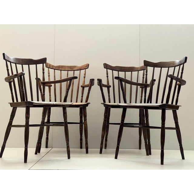 Mid-Century Modern Vintage Dining Chairs from Ton, 1960s, Set of 4 For Sale - Image 3 of 18