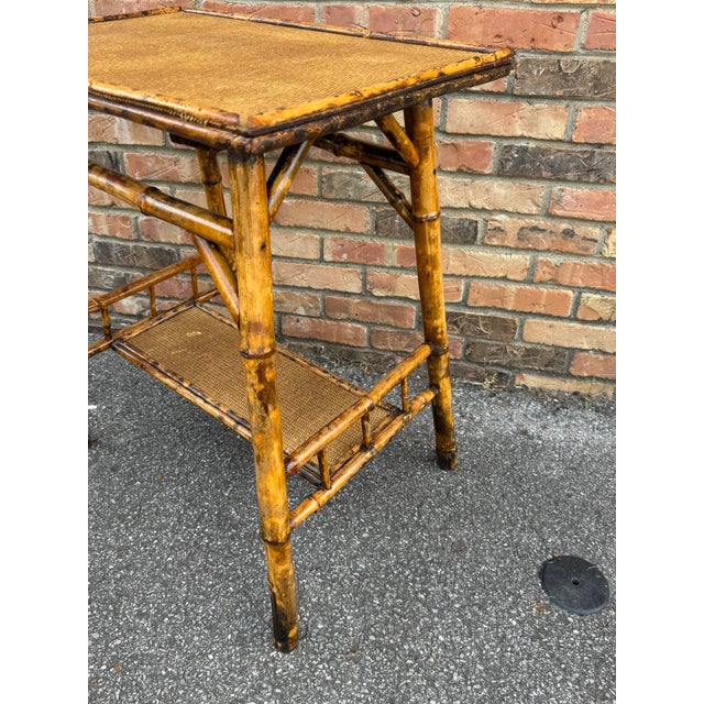 19th Century English Bamboo Side Table For Sale In Nashville - Image 6 of 9