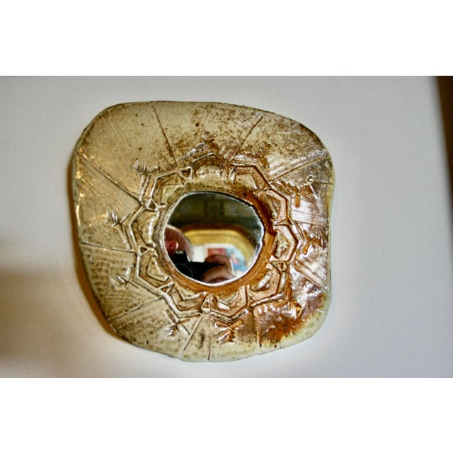 Stoneware Mirror by Bruno H'Dry for Laborne, France, 1960 For Sale - Image 10 of 10