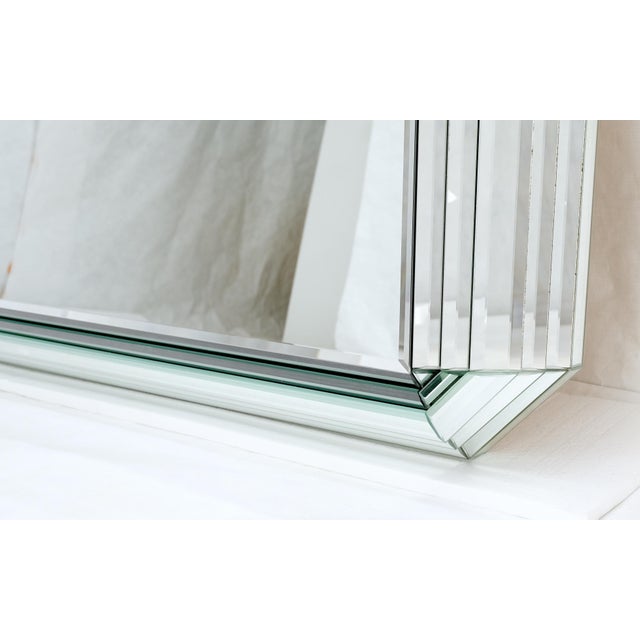 Large 3D 6" Deep Mirror Frame 48x54 Wide Rectangle Square Wall Mirror For Sale - Image 4 of 9