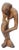 Figure of the Thinker in Afromosia African Teak, Gambia, 1970s For Sale