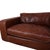 Modern Three-Seater Leather Brown Couch from Machalke Valentino For Sale - Image 3 of 18