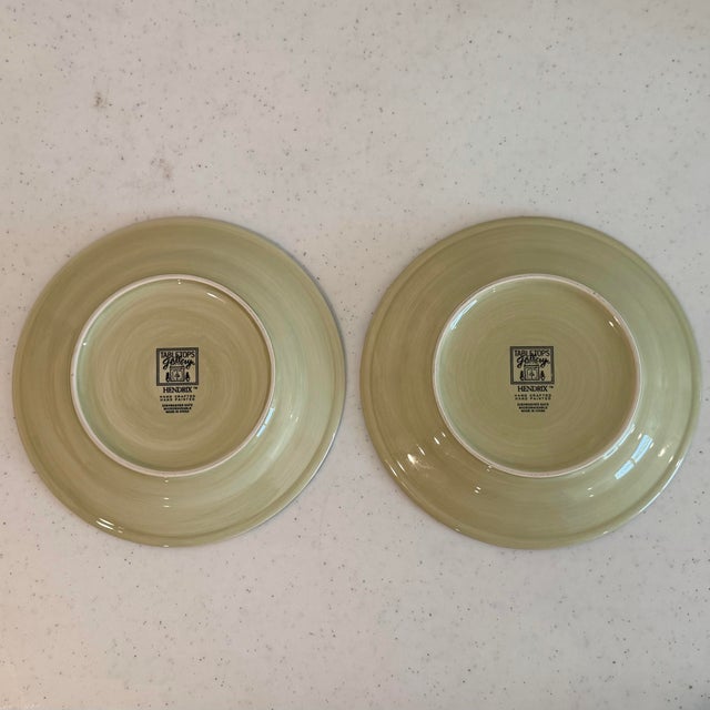Retro Tabletops Gallery “Hendrix” Salad Plates - Set of 2 For Sale - Image 10 of 12
