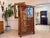 Biedermeier Sun-Shaped Display Cabinet in Walnut For Sale - Image 6 of 13