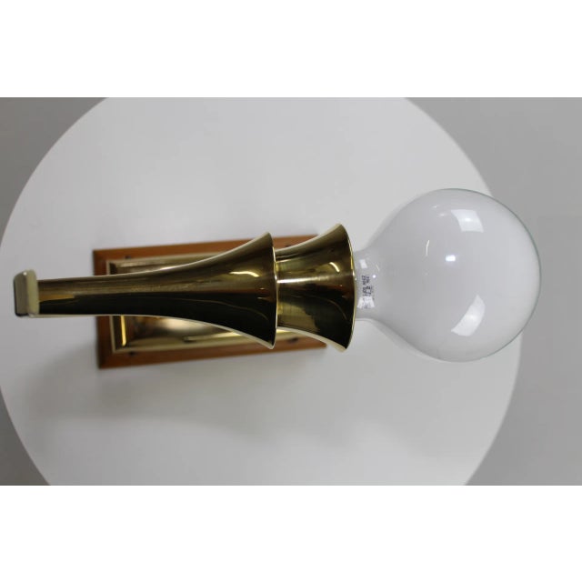 Art Deco Brass Wall Lamp, 1920s For Sale - Image 11 of 13