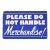 Vintage Please Do Not Handle Merchandise! Retail Wall Sign For Sale