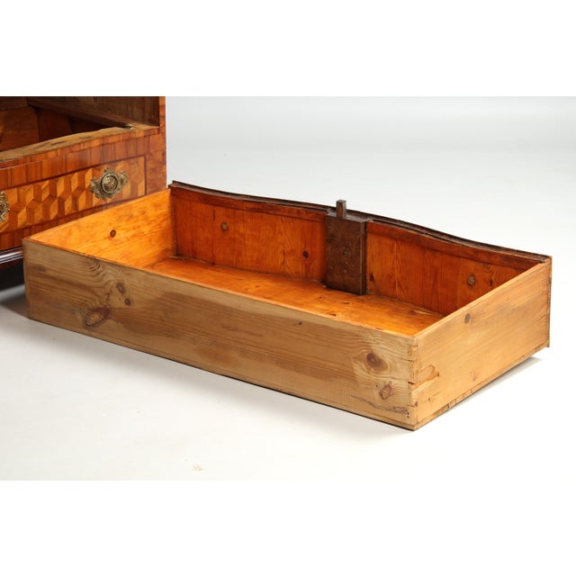 18th Century Chest with Trompe-Lœil Marquetry, 1770 For Sale - Image 11 of 16