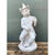 Mid-Century Modern Vintage White Ceramic Monkey Musician Figure For Sale - Image 3 of 12
