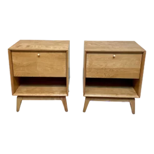 1950s Heywood Wakfield Encore Night Stands, Pair, Mid-Century