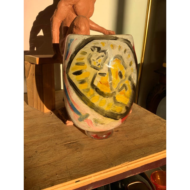 Thor Bueno "Samurai, 1988" Art Glass Vase - Pilchuck Era For Sale - Image 10 of 12