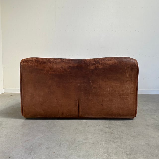 DS47 Sofa with Armchair and Stool in Leather from De Sede, 1970s, Set of 3 For Sale - Image 16 of 18