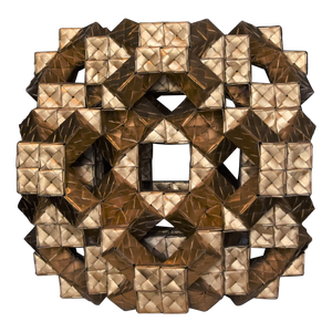 Vance Houston Origami Twisted Symmetry Cubic Sphere Sculpture VanceHoustonArt