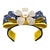 French Hermes Daisy Vintage Silk Necktie Cuff Bracelet For Sale - Image 3 of 5