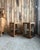 Tan Small Art Deco Oak Display Cabinets, 1920s, Set of 2 For Sale - Image 8 of 18