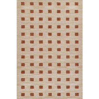 Momeni Archer Geometric Rust Hand Tufted Area Rug 9' X 12' For Sale