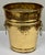 Hollywood Regency Vintage Hammered Brass Lion Handle Wastebasket or Umbrella Stand For Sale - Image 3 of 9