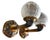 Pair of Antique Art Deco Silver on Bronze Wall Light Sconces For Sale - Image 4 of 7