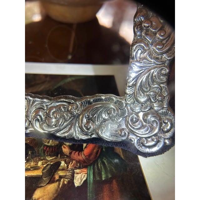 1980s 1980s Sterling Silver Repousse Frame, John Bull Ltd., England For Sale - Image 5 of 5