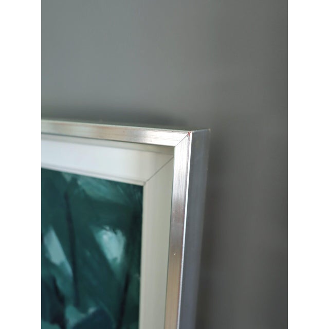 Mid-Century Modern 'The Long Turn Home' Vintage Swedish Expressive Landscape Oil Painting, Framed For Sale - Image 9 of 16
