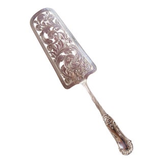 Antique Cake Server in Swedish Silver from C.G. Hallberg, 1893 For Sale
