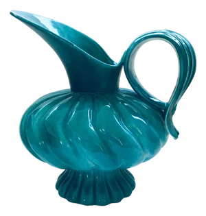 Midcentury Modern Studio Art Pottery Duck Spout Decanter by Alexandre, 1950s