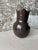 Contemporary Puebla Pottery Large Ruffled Vase (Chocolate) For Sale - Image 3 of 6