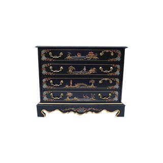 Hand Painted Asian Dresser For Sale